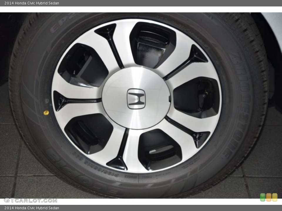 2014 Honda Civic Hybrid Sedan Wheel and Tire Photo #96367461