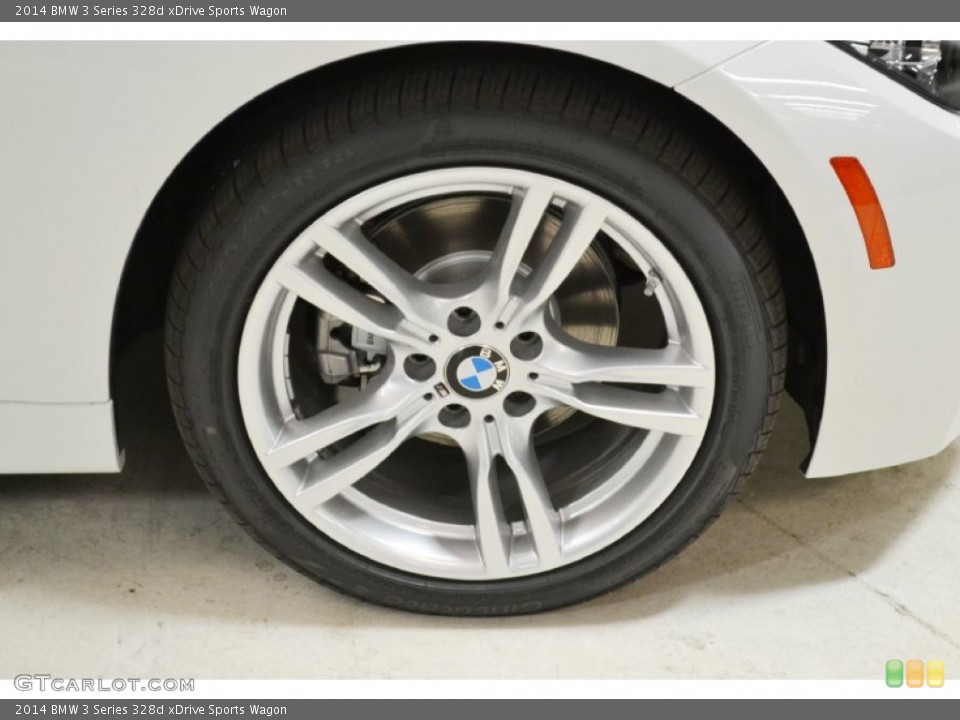 2014 BMW 3 Series 328d xDrive Sports Wagon Wheel and Tire Photo #96369870