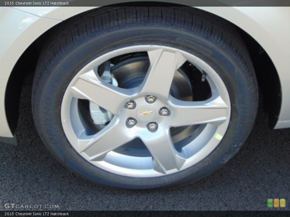 2015 Chevrolet Sonic LTZ Hatchback Wheel and Tire Photo #96392126