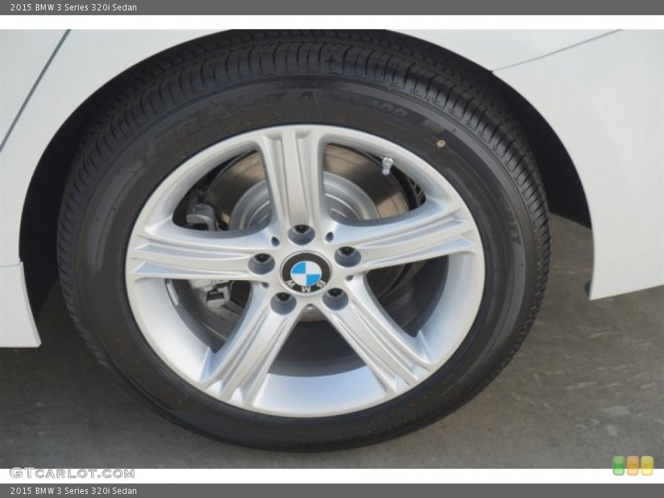 2015 BMW 3 Series 320i Sedan Wheel and Tire Photo #96403730