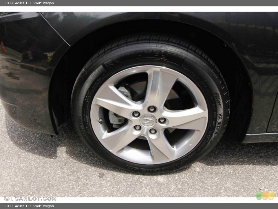 2014 Acura TSX Sport Wagon Wheel and Tire Photo #96429034