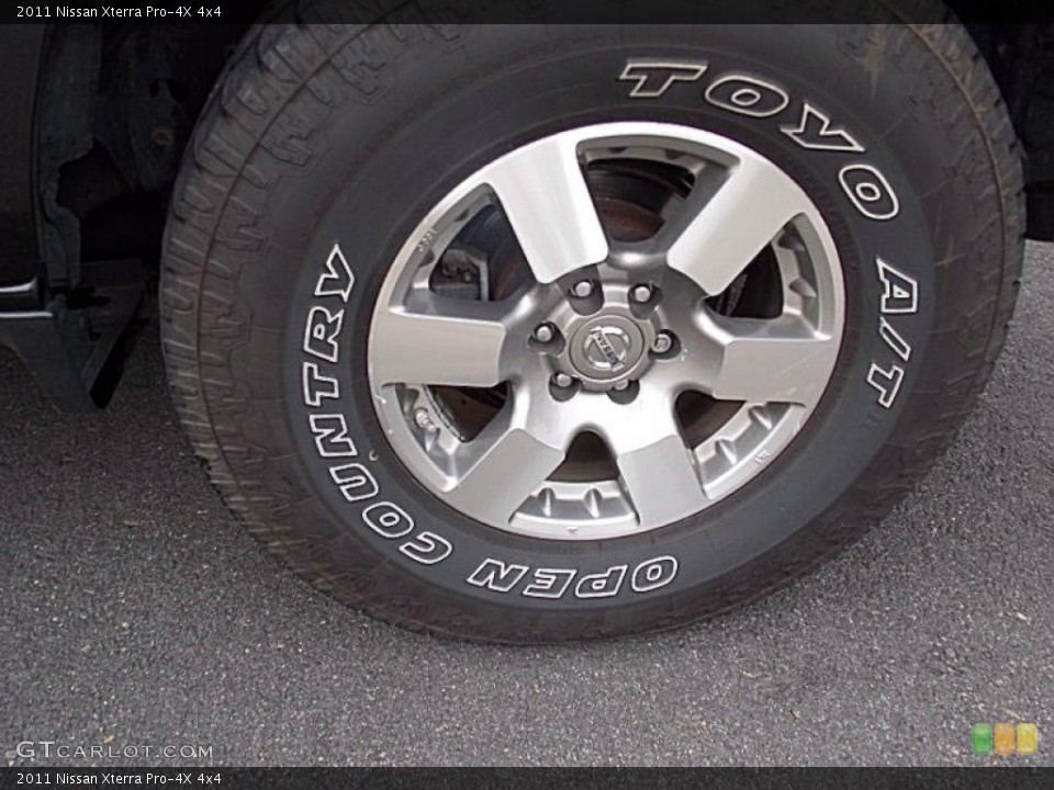 2011 Nissan Xterra Pro-4X 4x4 Wheel and Tire Photo #96431215