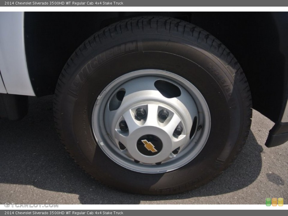 2014 Chevrolet Silverado 3500HD WT Regular Cab 4x4 Stake Truck Wheel and Tire Photo #96436552