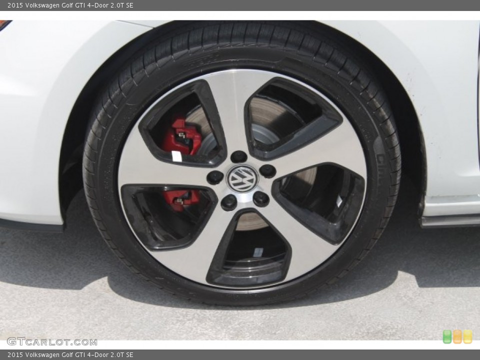 2015 Volkswagen Golf GTI 4-Door 2.0T SE Wheel and Tire Photo #96465850