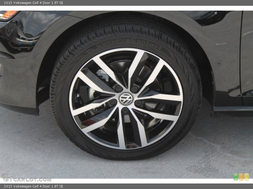 2015 Volkswagen Golf 4 Door 1.8T SE Wheel and Tire Photo #96466264