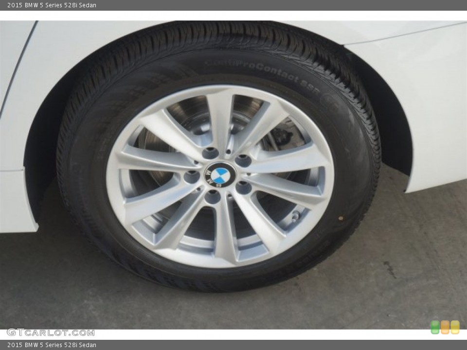 2015 BMW 5 Series 528i Sedan Wheel and Tire Photo #96507280