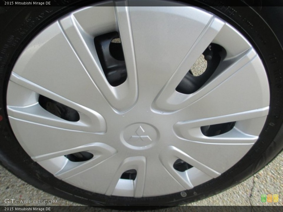 2015 Mitsubishi Mirage DE Wheel and Tire Photo #96545744