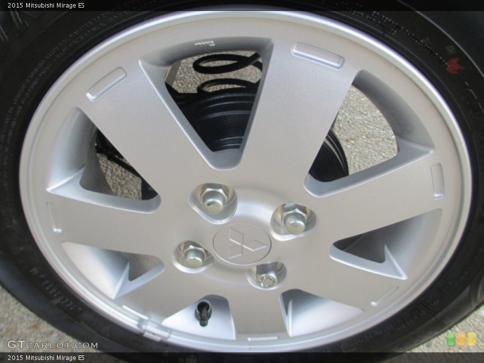 2015 Mitsubishi Mirage ES Wheel and Tire Photo #96547199