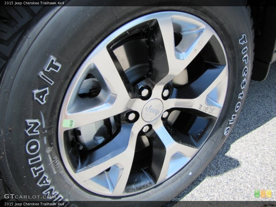 2015 Jeep Cherokee Trailhawk 4x4 Wheel and Tire Photo #96554120