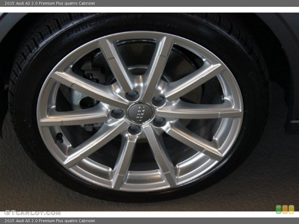 2015 Audi A3 2.0 Premium Plus quattro Cabriolet Wheel and Tire Photo #96555467