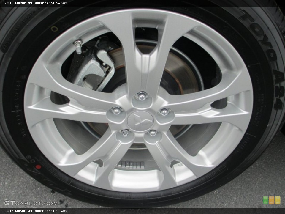 2015 Mitsubishi Outlander SE S-AWC Wheel and Tire Photo #96627749