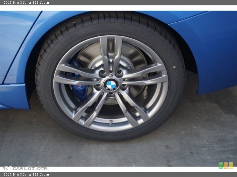 2015 BMW 3 Series 328i Sedan Wheel and Tire Photo #96644456