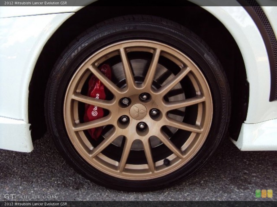 2012 Mitsubishi Lancer Evolution GSR Wheel and Tire Photo #96656471