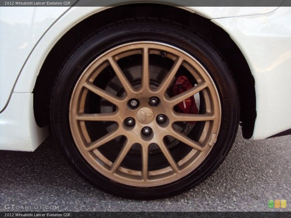 2012 Mitsubishi Lancer Evolution GSR Wheel and Tire Photo #96656495