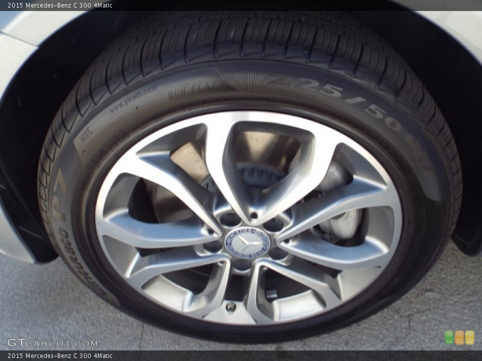 2015 Mercedes-Benz C 300 4Matic Wheel and Tire Photo #96692674