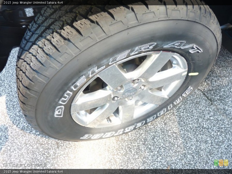 2015 Jeep Wrangler Unlimited Sahara 4x4 Wheel and Tire Photo #96700120