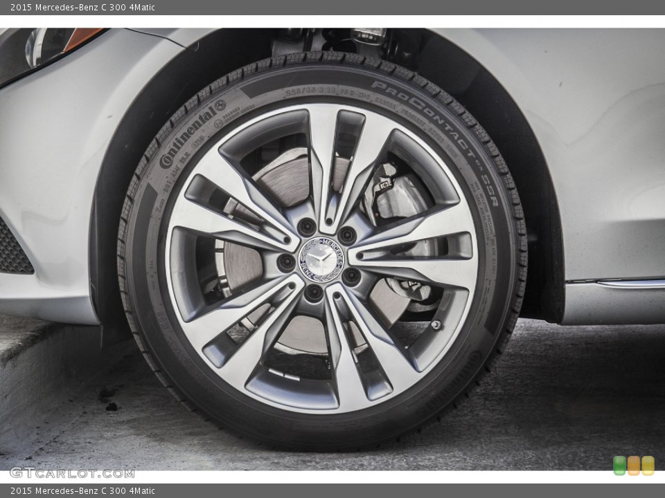 2015 Mercedes-Benz C 300 4Matic Wheel and Tire Photo #96705052
