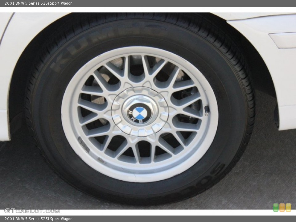 2001 BMW 5 Series 525i Sport Wagon Wheel and Tire Photo #96705865