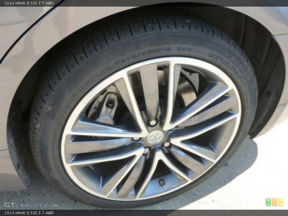 2014 Infiniti Q 50S 3.7 AWD Wheel and Tire Photo #96708970