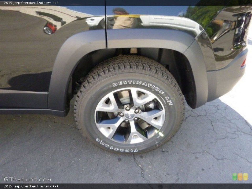 2015 Jeep Cherokee Trailhawk 4x4 Wheel and Tire Photo #96774315