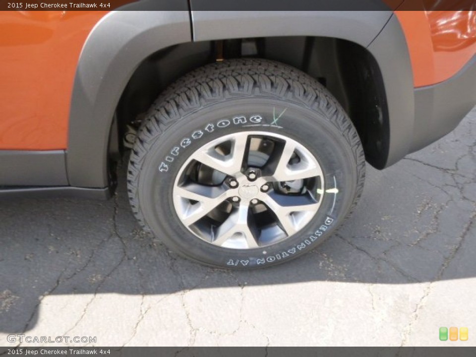 2015 Jeep Cherokee Trailhawk 4x4 Wheel and Tire Photo #96774795