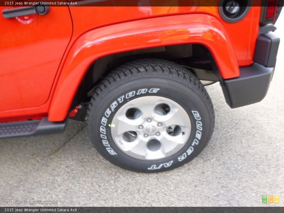 2015 Jeep Wrangler Unlimited Sahara 4x4 Wheel and Tire Photo #96778590