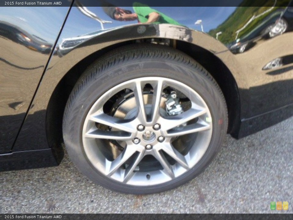 2015 Ford Fusion Titanium AWD Wheel and Tire Photo #96810800