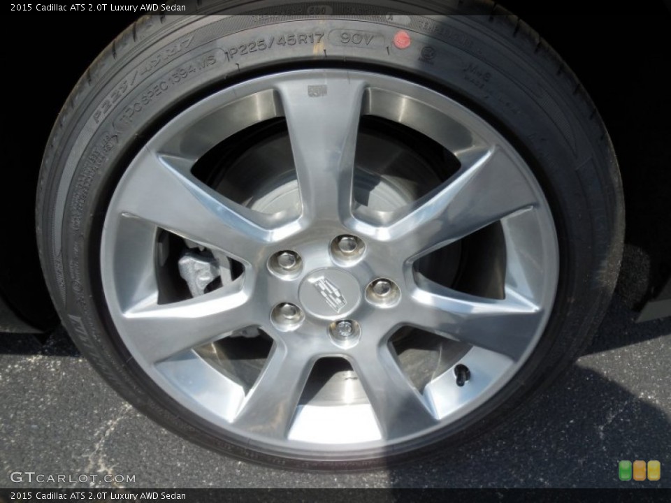 2015 Cadillac ATS 2.0T Luxury AWD Sedan Wheel and Tire Photo #96894715