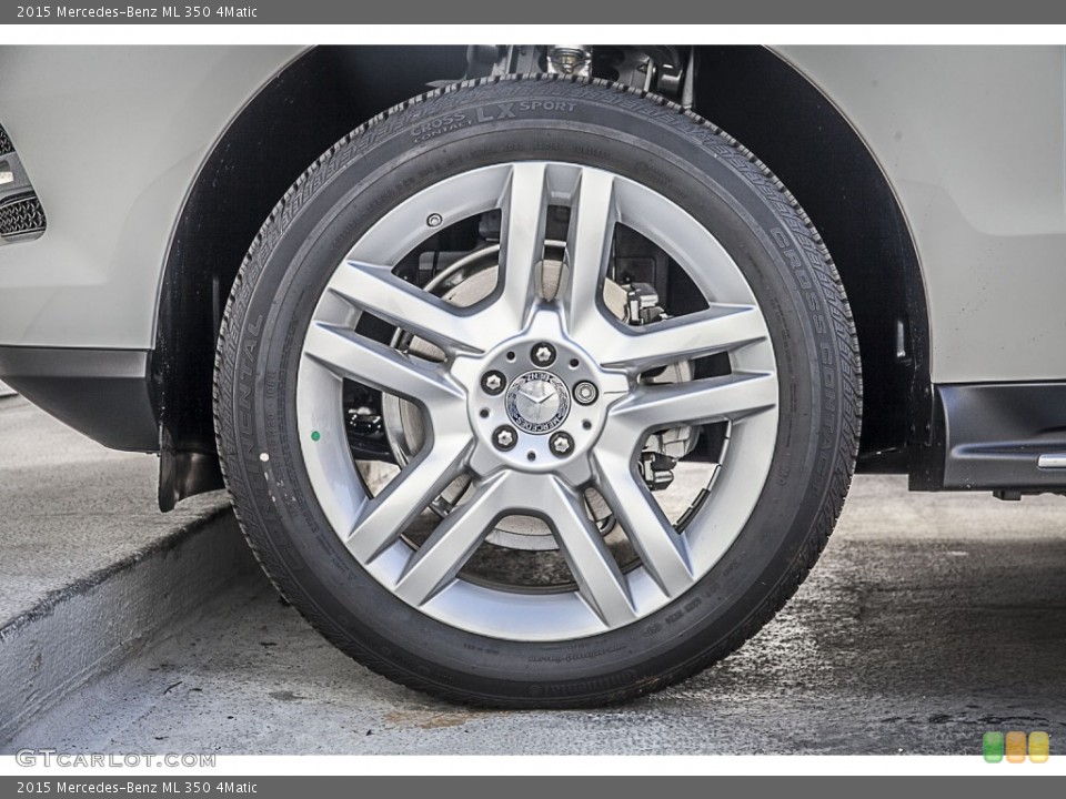 2015 Mercedes-Benz ML 350 4Matic Wheel and Tire Photo #96927667