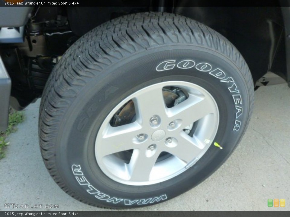 2015 Jeep Wrangler Unlimited Sport S 4x4 Wheel and Tire Photo #96973845