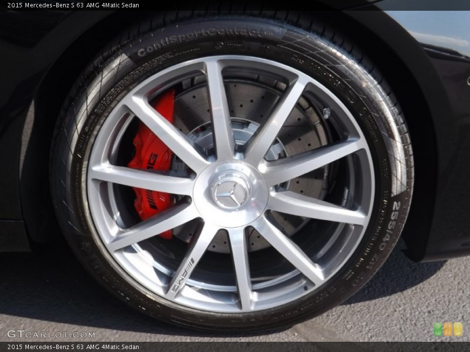 2015 Mercedes-Benz S 63 AMG 4Matic Sedan Wheel and Tire Photo #97003668