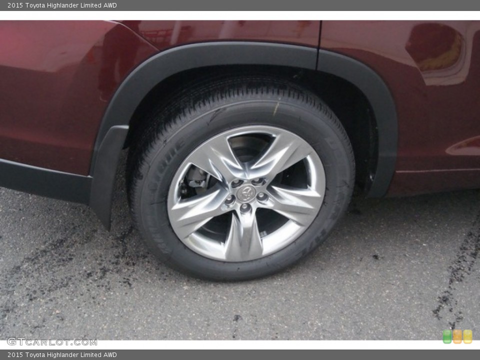 2015 Toyota Highlander Limited AWD Wheel and Tire Photo #97053551