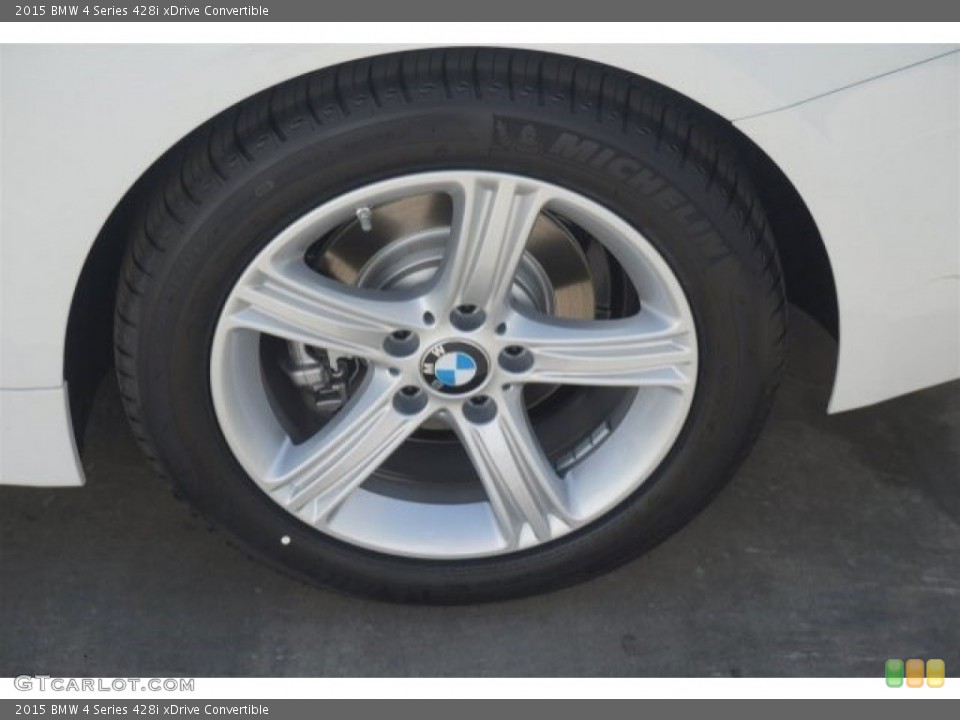 2015 BMW 4 Series 428i xDrive Convertible Wheel and Tire Photo #97061114