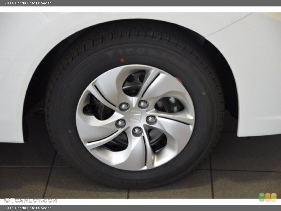 2014 Honda Civic LX Sedan Wheel and Tire Photo #97064522