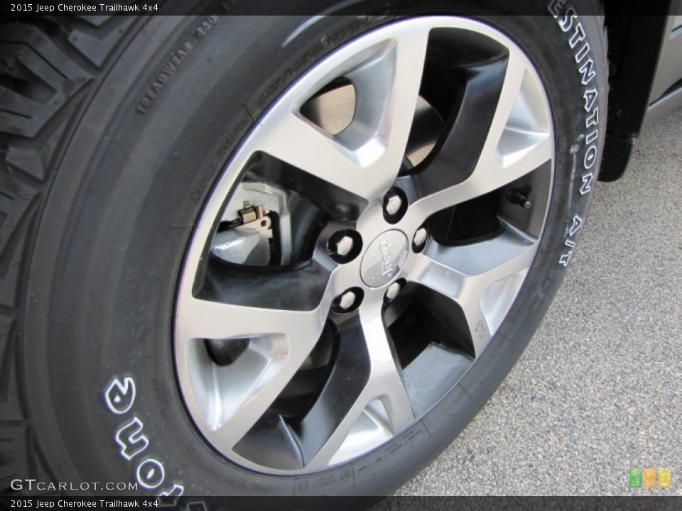 2015 Jeep Cherokee Trailhawk 4x4 Wheel and Tire Photo #97102231