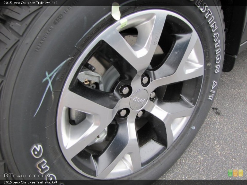 2015 Jeep Cherokee Trailhawk 4x4 Wheel and Tire Photo #97102447