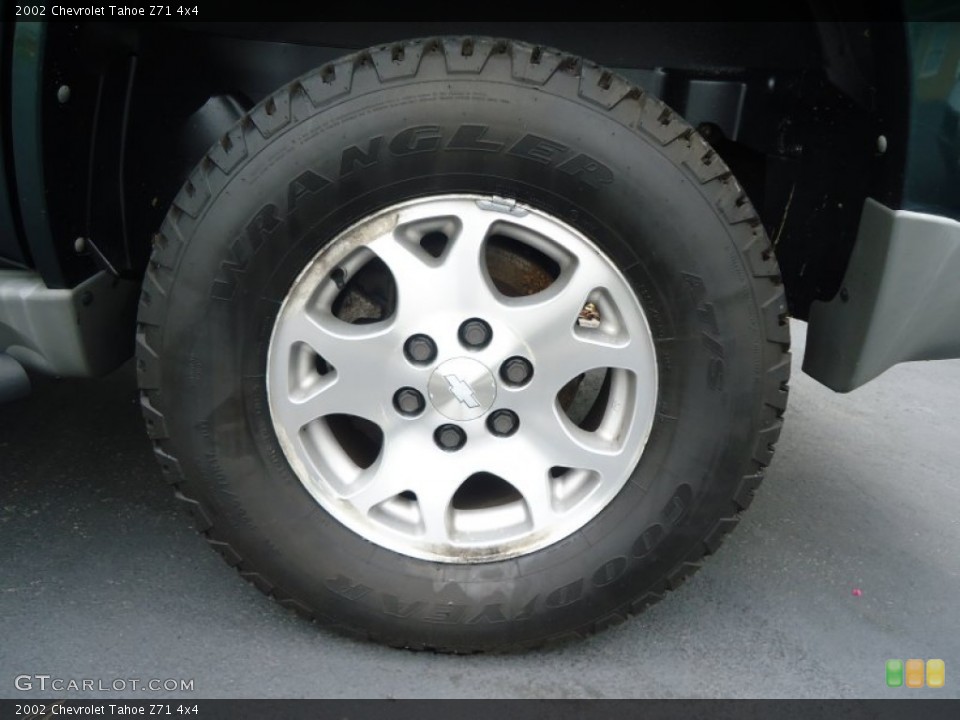 2002 Chevrolet Tahoe Z71 4x4 Wheel and Tire Photo #97104505