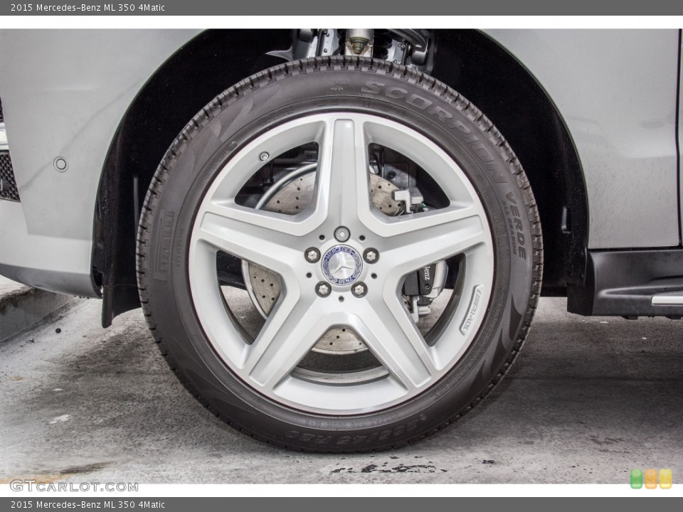 2015 Mercedes-Benz ML 350 4Matic Wheel and Tire Photo #97128563