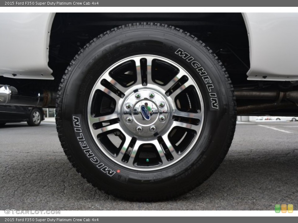 2015 Ford F350 Super Duty Platinum Crew Cab 4x4 Wheel and Tire Photo #97129523