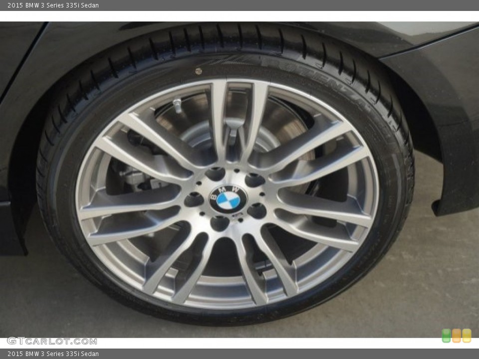 2015 BMW 3 Series 335i Sedan Wheel and Tire Photo #97161455