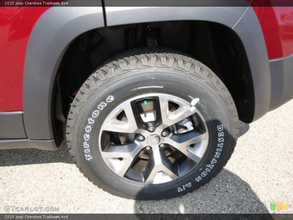 2015 Jeep Cherokee Trailhawk 4x4 Wheel and Tire Photo #97165382