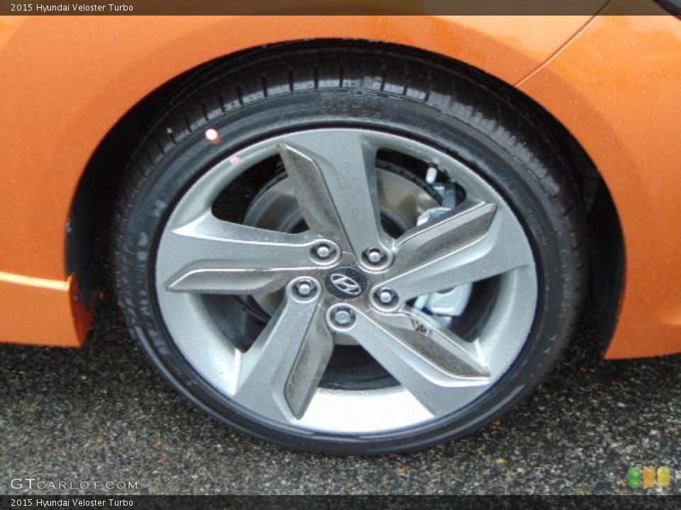 2015 Hyundai Veloster Turbo Wheel and Tire Photo #97201888