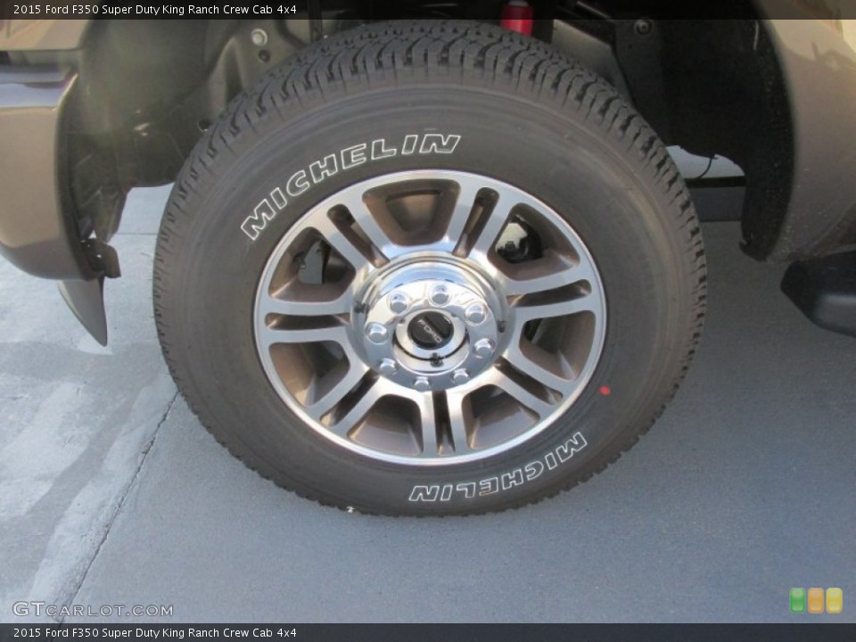2015 Ford F350 Super Duty King Ranch Crew Cab 4x4 Wheel and Tire Photo #97317418