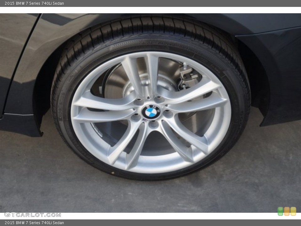 2015 BMW 7 Series 740Li Sedan Wheel and Tire Photo #97324785