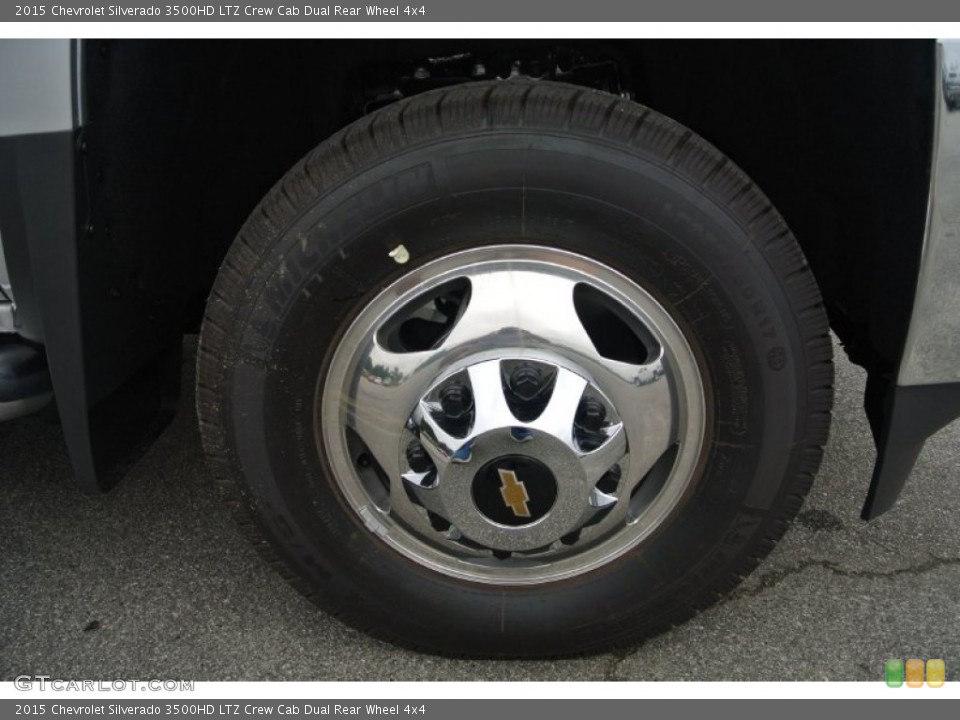 2015 Chevrolet Silverado 3500HD LTZ Crew Cab Dual Rear Wheel 4x4 Wheel and Tire Photo #97342551