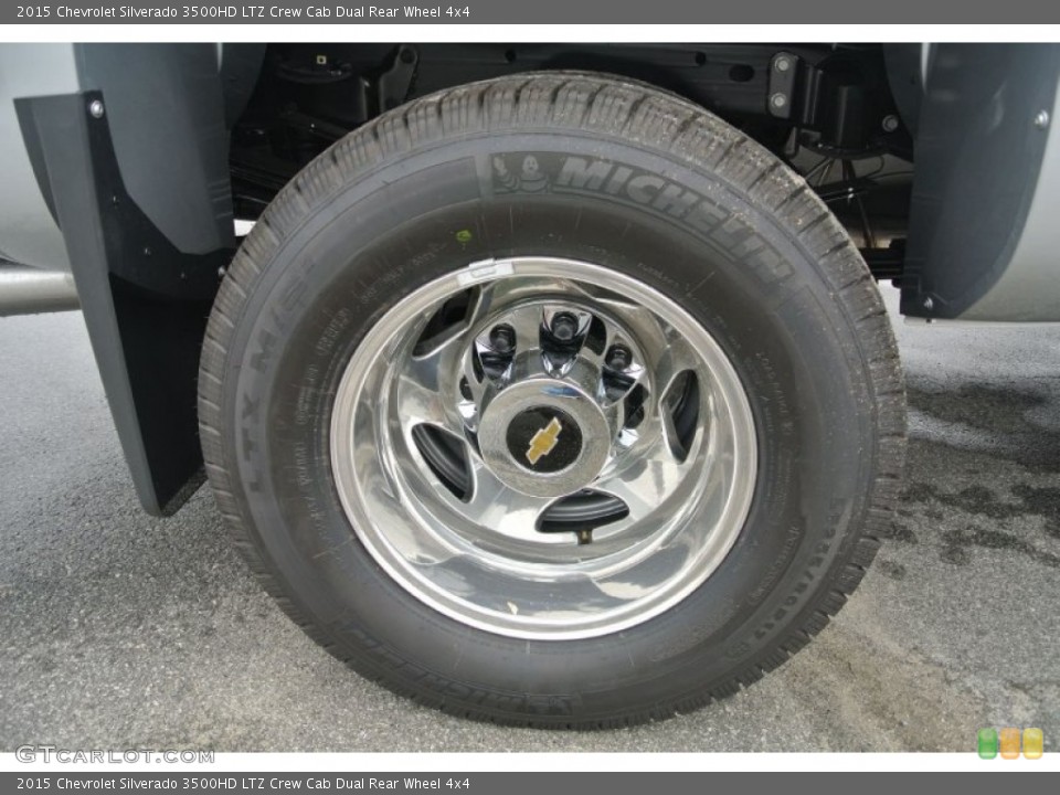 2015 Chevrolet Silverado 3500HD LTZ Crew Cab Dual Rear Wheel 4x4 Wheel and Tire Photo #97342575