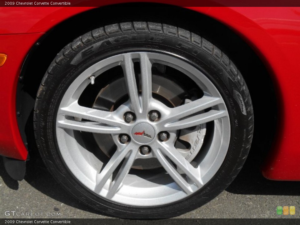 2009 Chevrolet Corvette Convertible Wheel and Tire Photo #97390050
