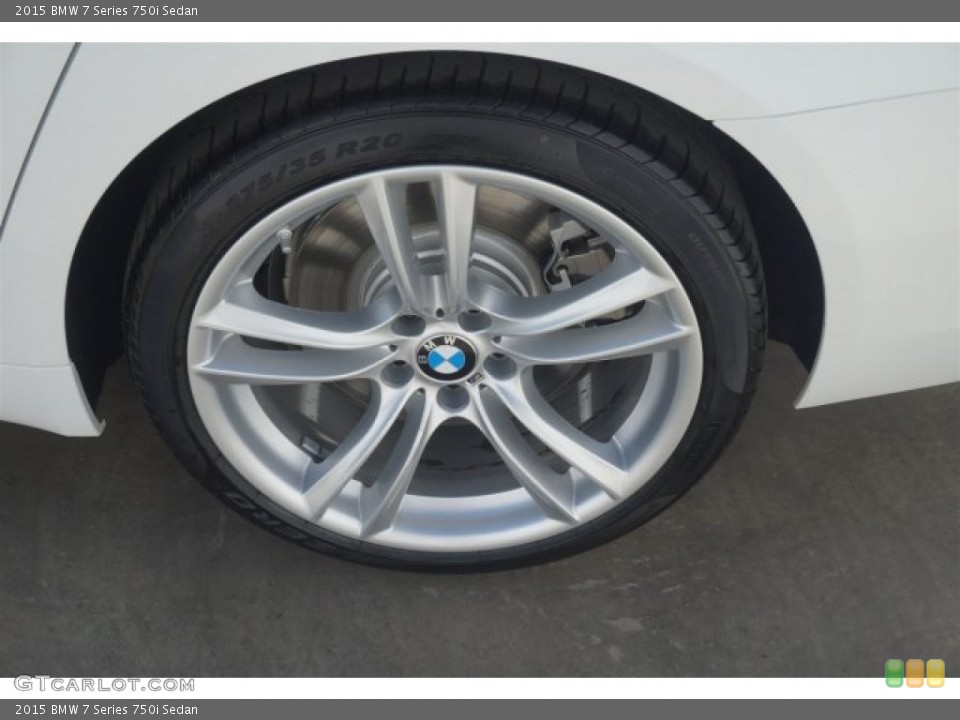 2015 BMW 7 Series 750i Sedan Wheel and Tire Photo #97410047