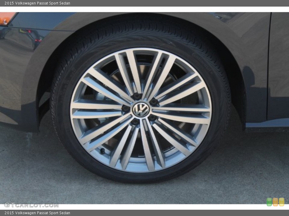 2015 Volkswagen Passat Sport Sedan Wheel and Tire Photo #97521387