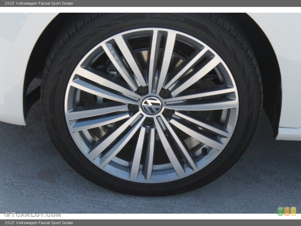 2015 Volkswagen Passat Sport Sedan Wheel and Tire Photo #97553966